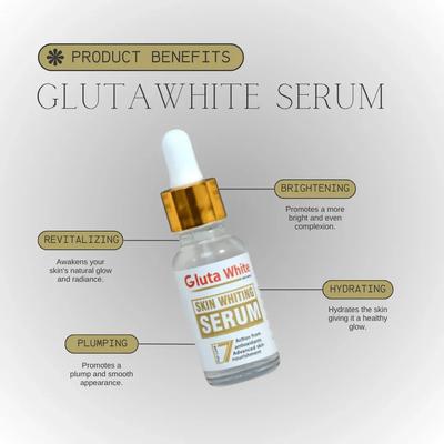 Gluta White Whitening Serum – Advanced Brightening & Hydration for Flawless Radiance