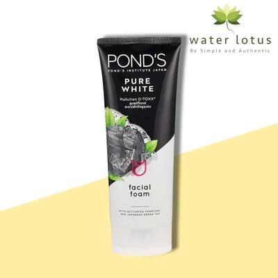 Ponds Charcoal Pure White Face Wash – 100g | Whitening & Brightening Deep Cleanser for All Skin Types