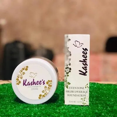 Kashees 24 Hrs Foundation & Loose Powder Deal – Flawless Coverage & Long-Lasting Finish (Pack of 2)