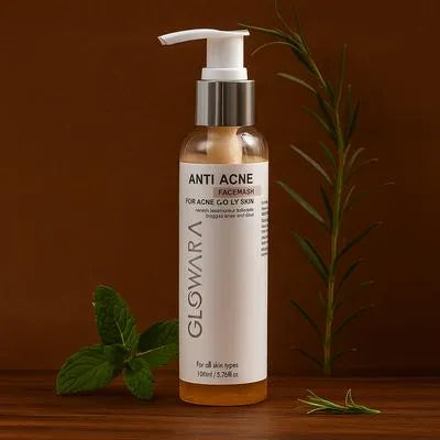 Glowara Anti Acne Face Wash – 100ml | Deep Cleansing Salicylic Acid Formula for Clear, Healthy Skin