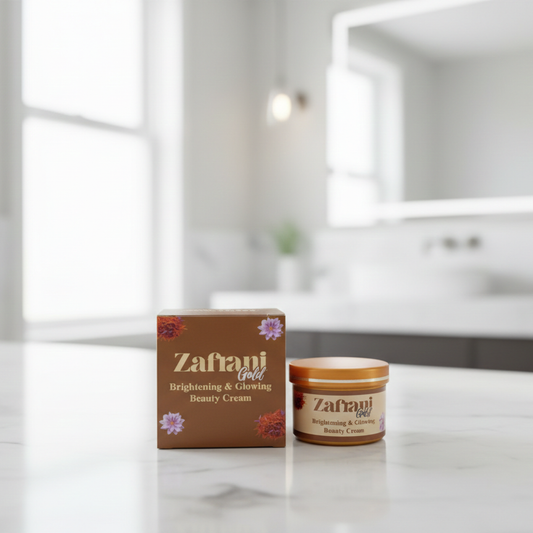 Zafrani Gold Brightening & Glowing Beauty Cream | 100g | Radiant Skin | Premium Skincare
