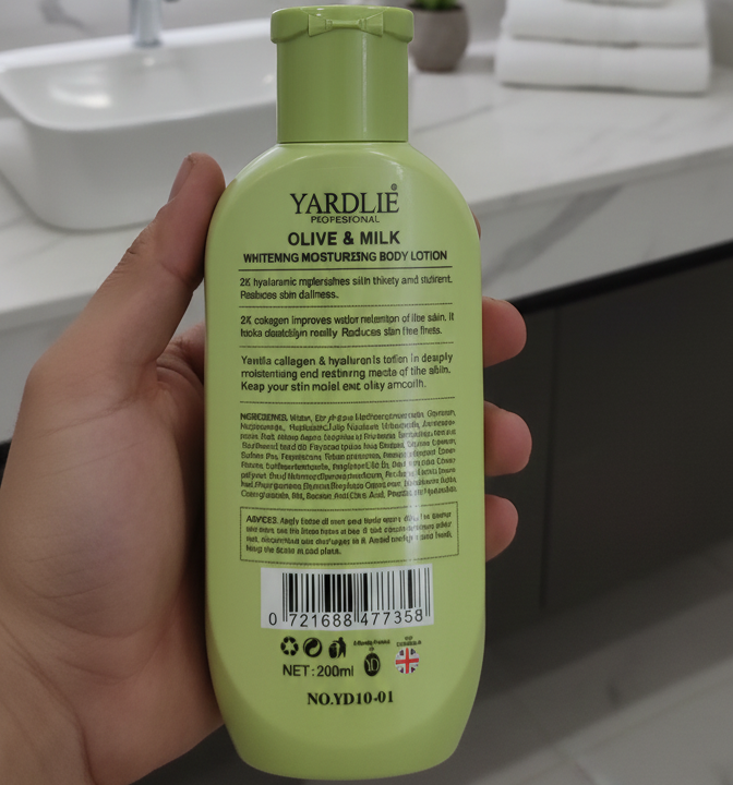Yardlie Professional Olive Whitening & Moisturizing Body Lotion – 200ML