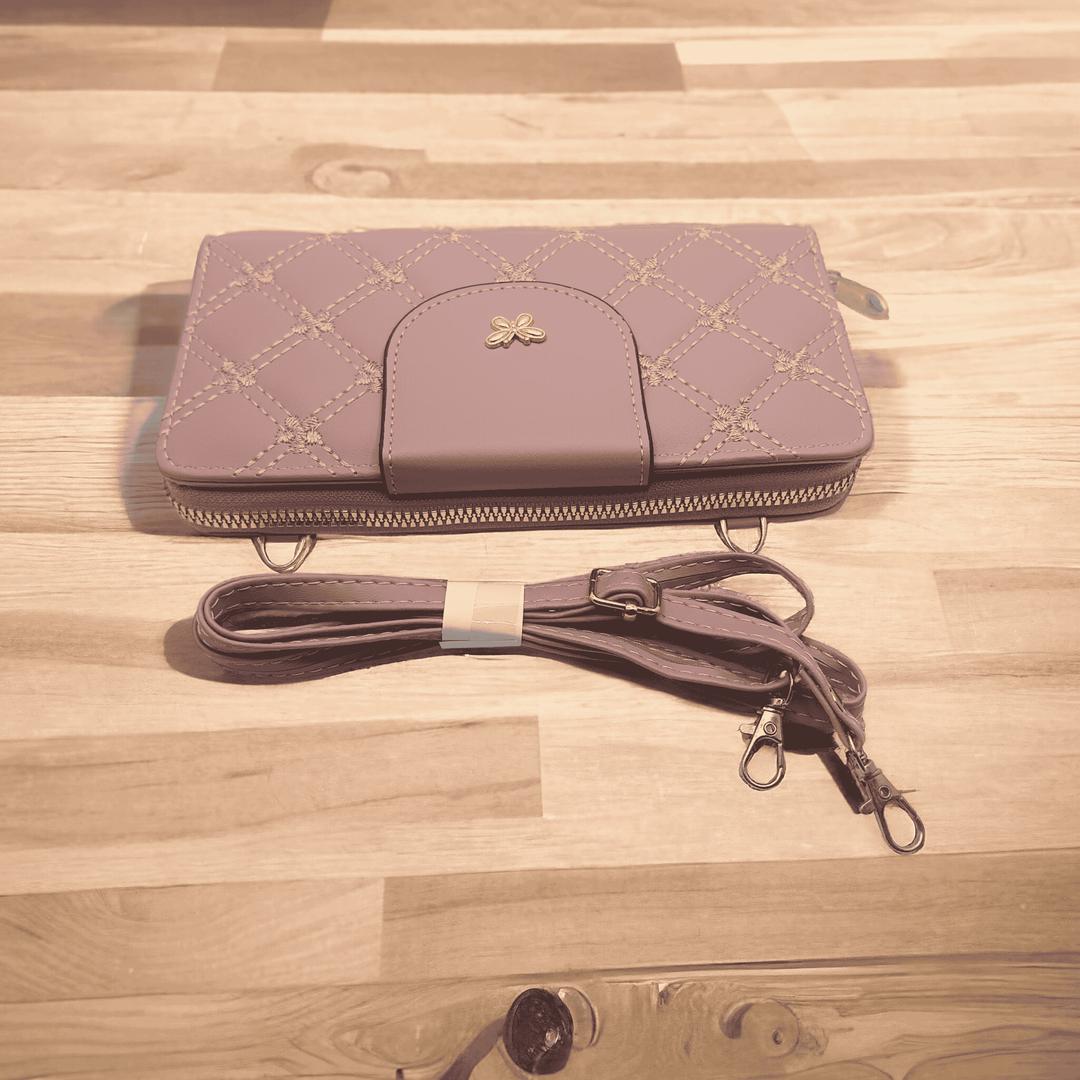 Women's PU Leather Embroidered Clutch – 2-in-1 Clutch & Crossbody Bag