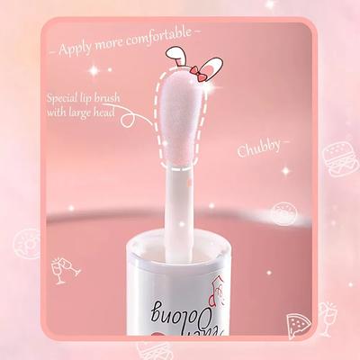 Big Brush Color Changing Glossy Lip Oil – Hydrating Shine & Perfect Pink Glow (1 Pc)