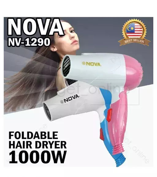 Nova Nv-1290 Professional Foldable Hair Dryer