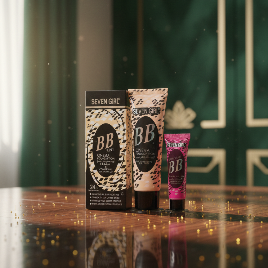 SEVEN GIRL BB 2-in-1 Cinema Foundation & BB Cream Blush Set