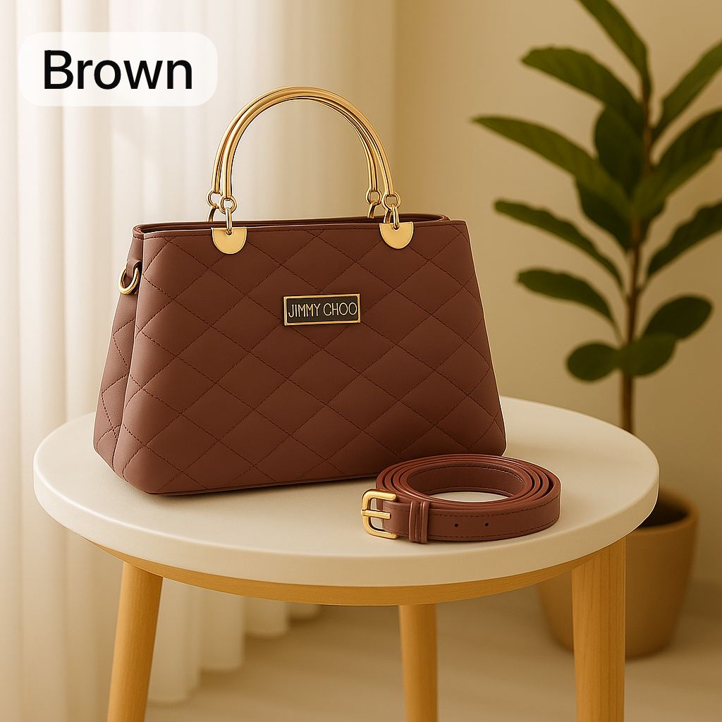 Premium Quilted Faux Leather Handbag