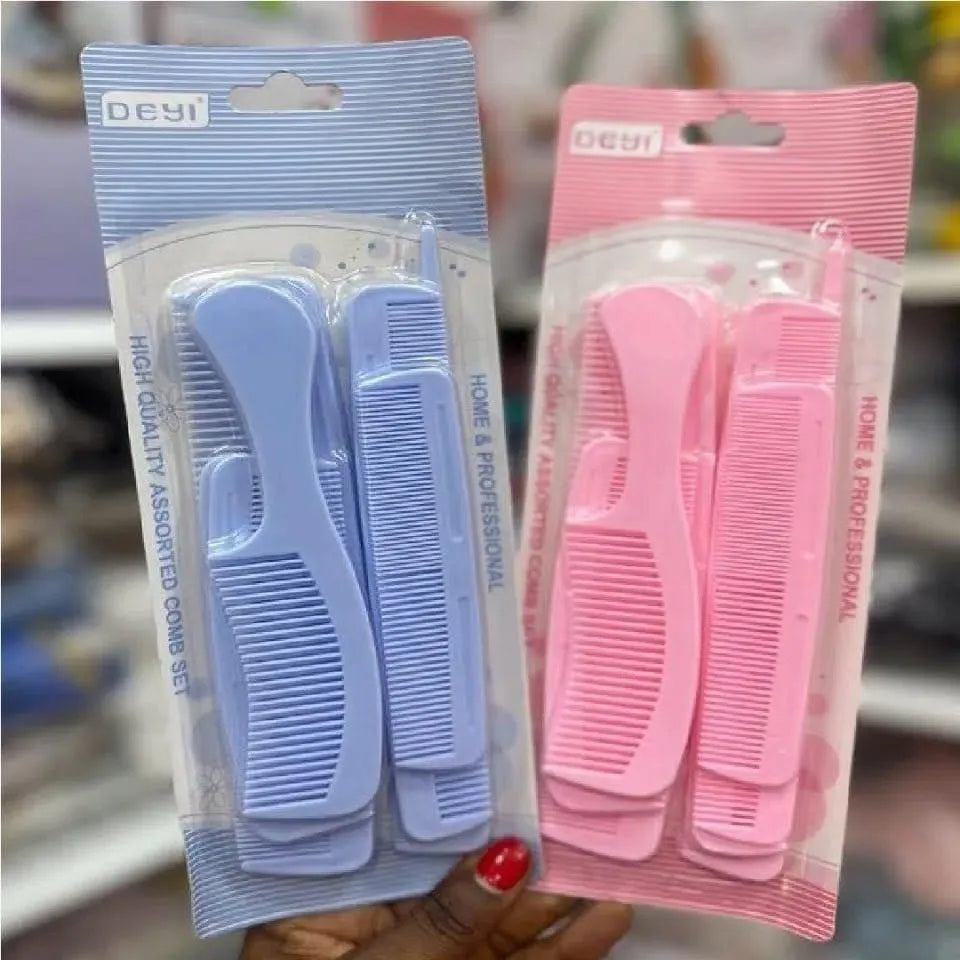 6 PCs Multicolor Hair Styling Comb Set For Kids , 1 Pack
