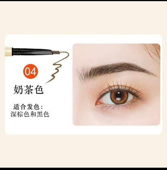 3 In 1 Eyebrow Pencil Brush And Razor Comfortable Use Smooth Application Compact Design For Daily Grooming Needs - Black