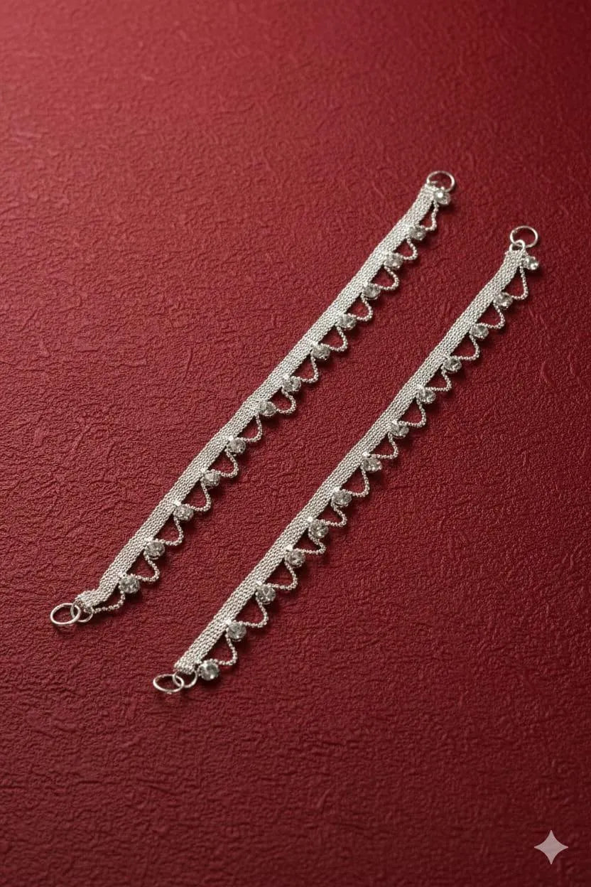 Beautiful Multicolor Anklet Pair – Stylish, Vibrant & Adjustable