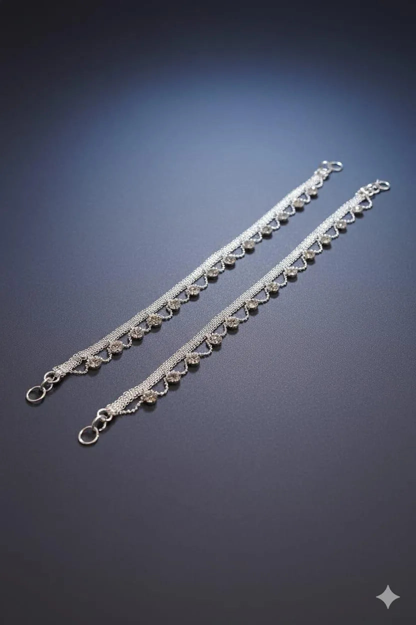 Beautiful Multicolor Anklet Pair – Stylish, Vibrant & Adjustable