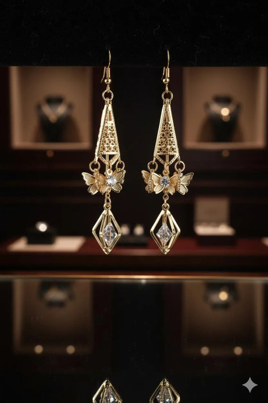 Golden Alloy Earrings – Elegant, Timeless & Perfect for Every Look