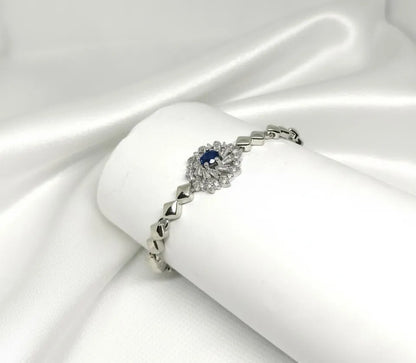 1 Pc Chain Bracelet – Blue Accent Elegance