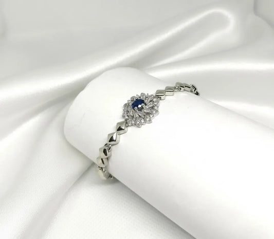 1 Pc Chain Bracelet – Blue Accent Elegance