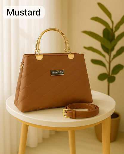 Premium Quilted Faux Leather Handbag