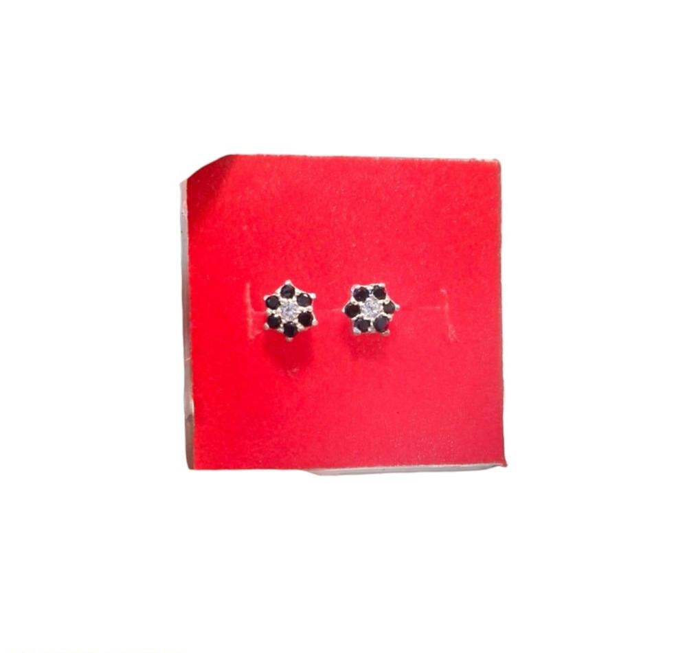 Chandi Zircon Stone Flower Studs – Elegant Sparkle for Every Occasion