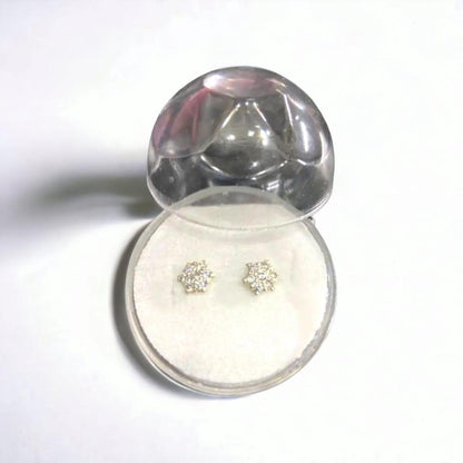 Elegant Silver Zircon Stone Studs – Timeless Sparkle for Every Look