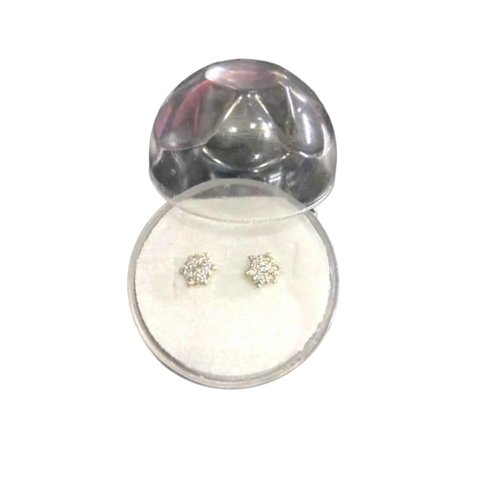 Elegant Silver Zircon Stone Studs – Timeless Sparkle for Every Look