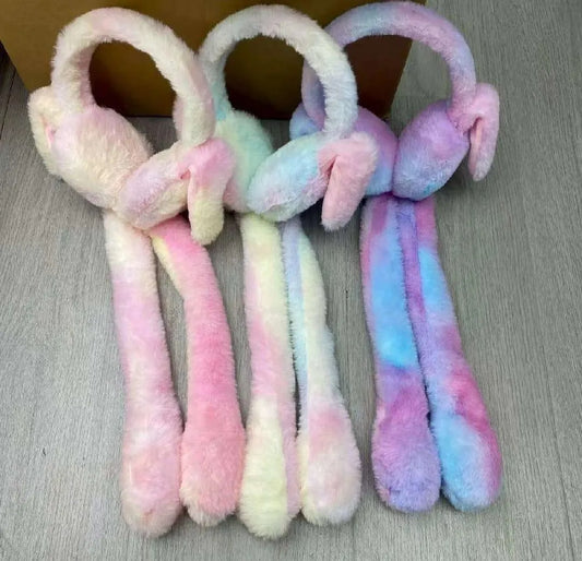 Kids Bunny Moving Ears Head Rabbit Earmuffs - 1 Pc