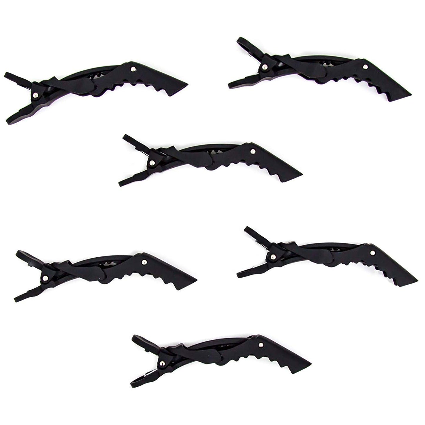 (Pack Of 6) Professional Hair Sectioning Crocodile Hairdressing Clips For Women