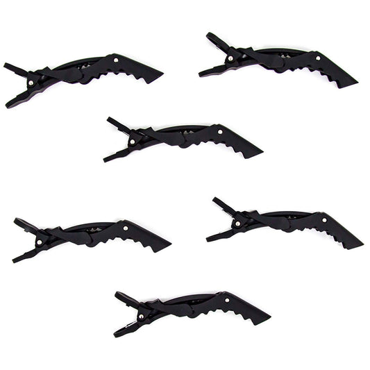 (Pack Of 6) Professional Hair Sectioning Crocodile Hairdressing Clips For Women