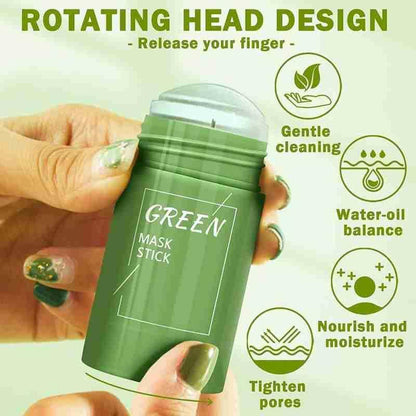 Green Tea Cleansing Face Mask Stick – Deep Detox, Pore Purify & Instant Glow (40g)