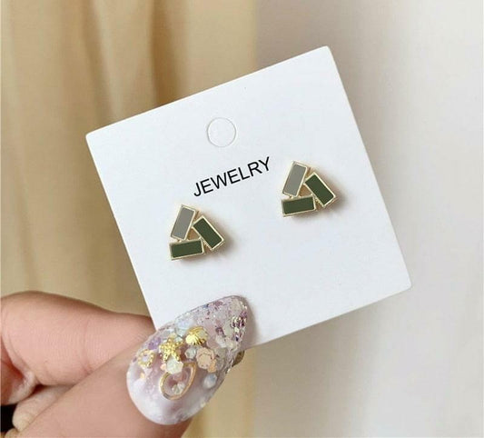 Golden Triangle Earrings – Minimal, Chic & Stylish
