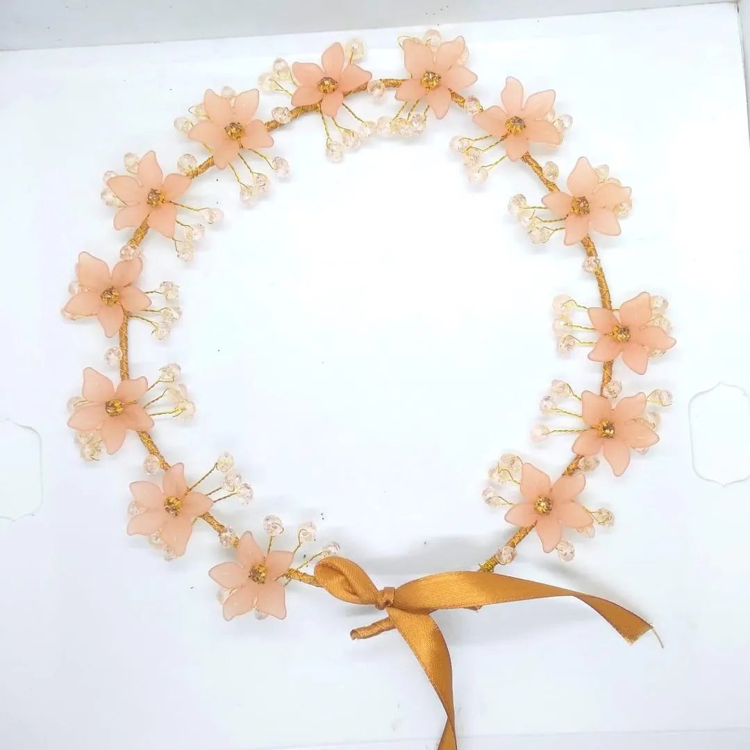 Peach Front Crown Hairband For Styling Hairs,1 Pc