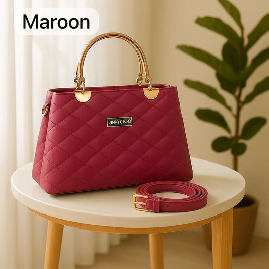 Premium Quilted Faux Leather Handbag