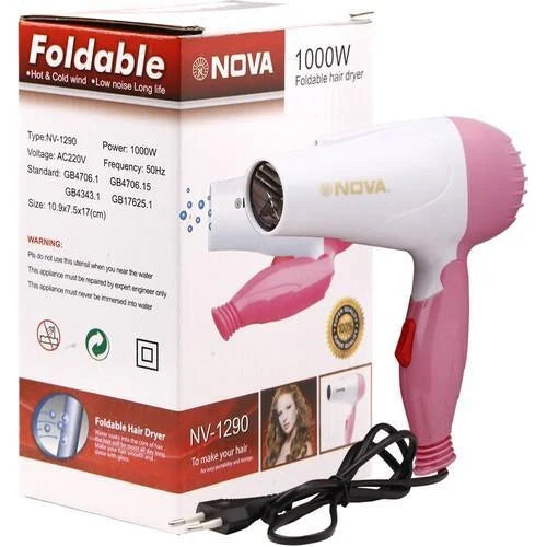 Nova Nv-1290 Professional Foldable Hair Dryer