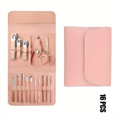 16-Piece Professional Manicure & Pedicure Set