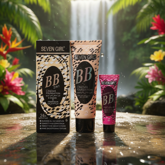 SEVEN GIRL BB 2-in-1 Cinema Foundation & BB Cream Blush Set