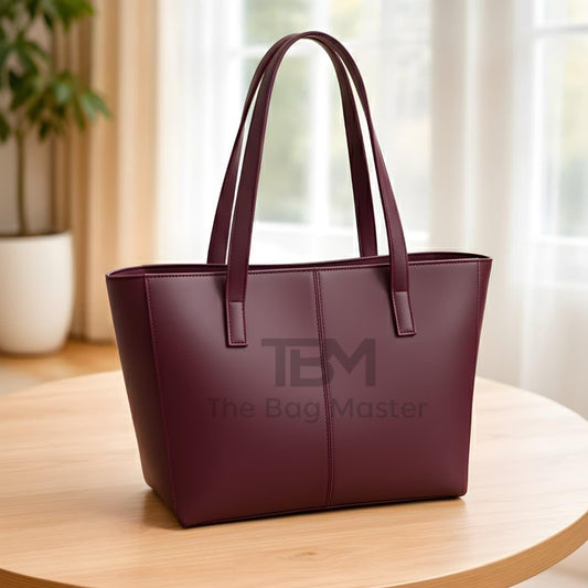 TBM The Bag Master Tote Bags Stylish Durable And Spacious Design For Everyday Carry And Convenience - Maroon