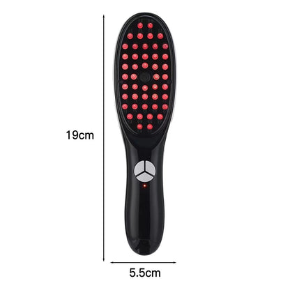 Electric Massage Comb – Blue & Red Light Therapy Scalp Massager